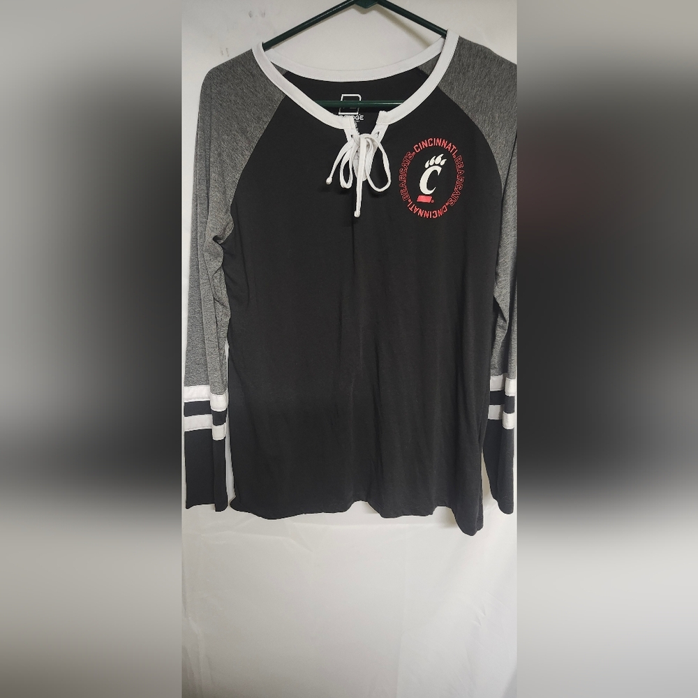 Pro Edge Black and Gray Women's Cincinnati Bearcats Longsleeve